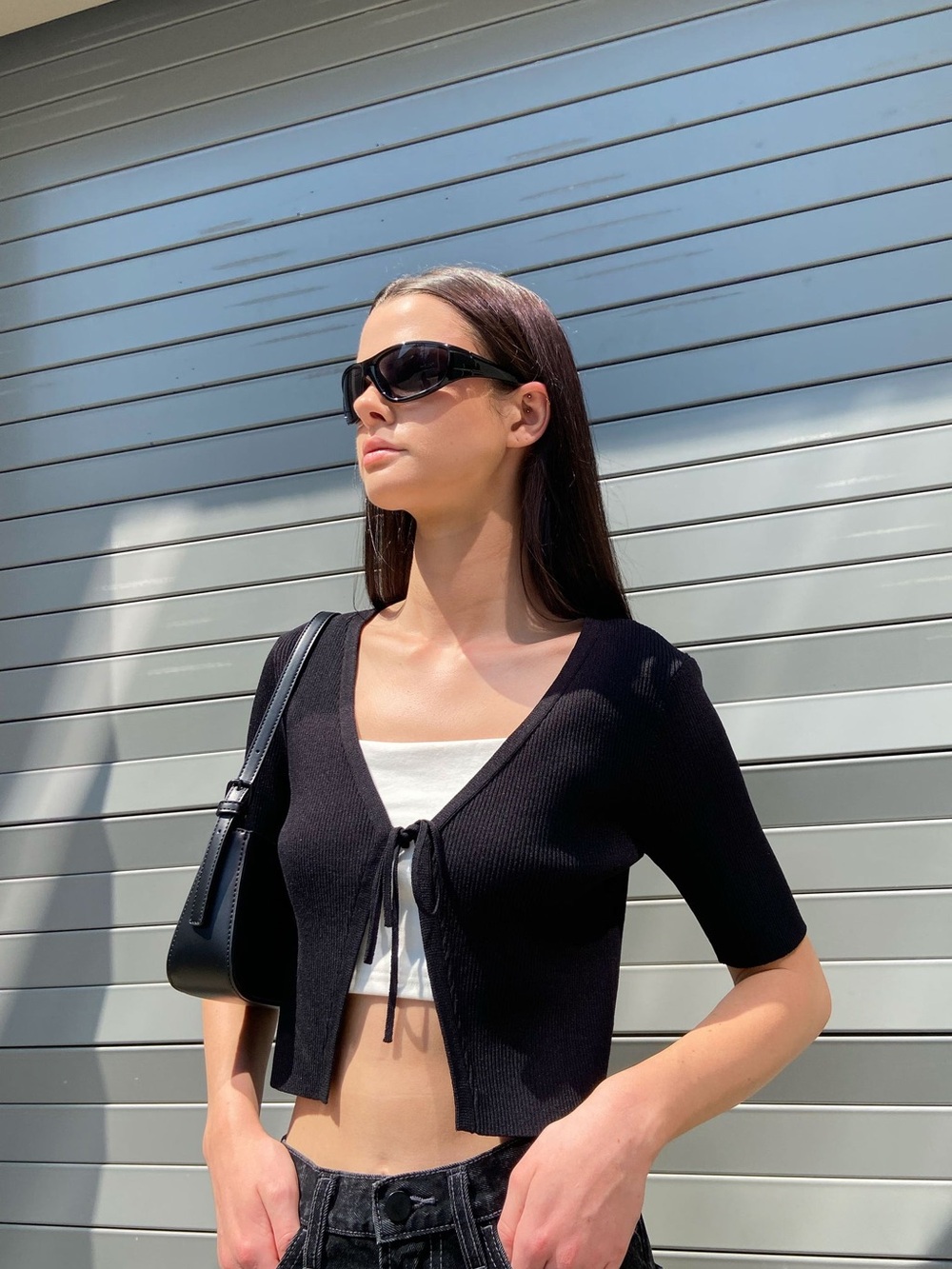 Cropped Open Front Cardigan NWOT
